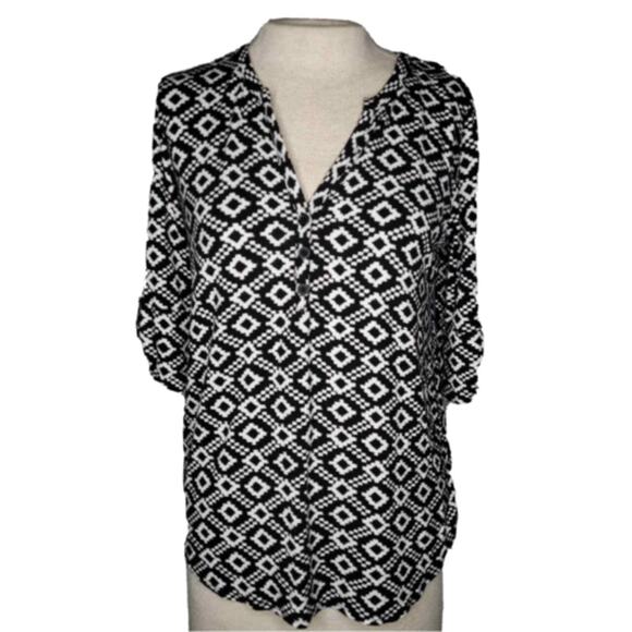 Market and Spruce Black and White Top Size Medium - Picture 1 of 3